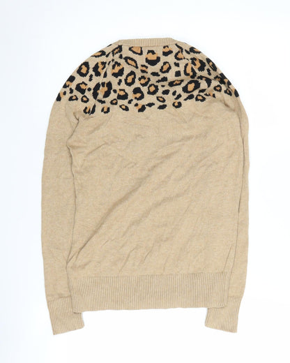 Merona Women's Beige Animal Print Jumper, Size S
