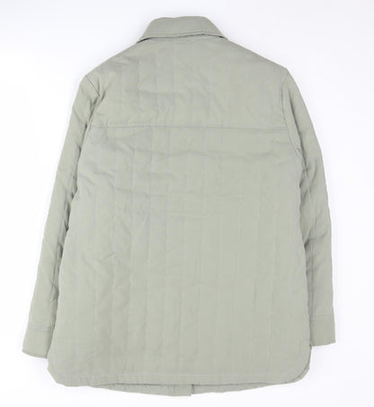 Womens UK Size 12 Bonmarché Green Quilted Coat