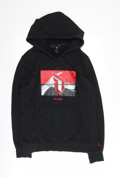 adidas Men's Black XL Pullover Hoodie, Sports Style