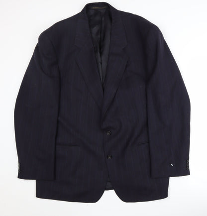 Mens UK Size 46 St Michael Regular Blue Suit Jacket