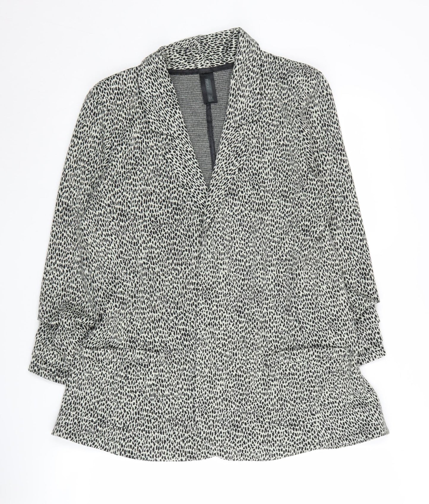 Next Women's Grey Animal Print Blazer Size 14