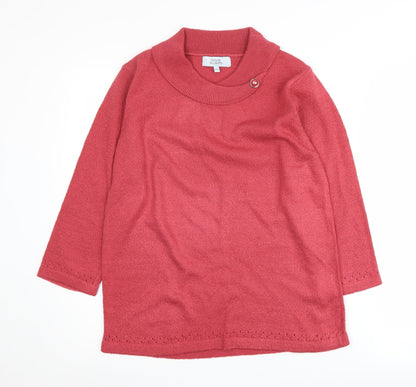 Womens UK Size 10 Honor Millburn Red Pullover Jumper