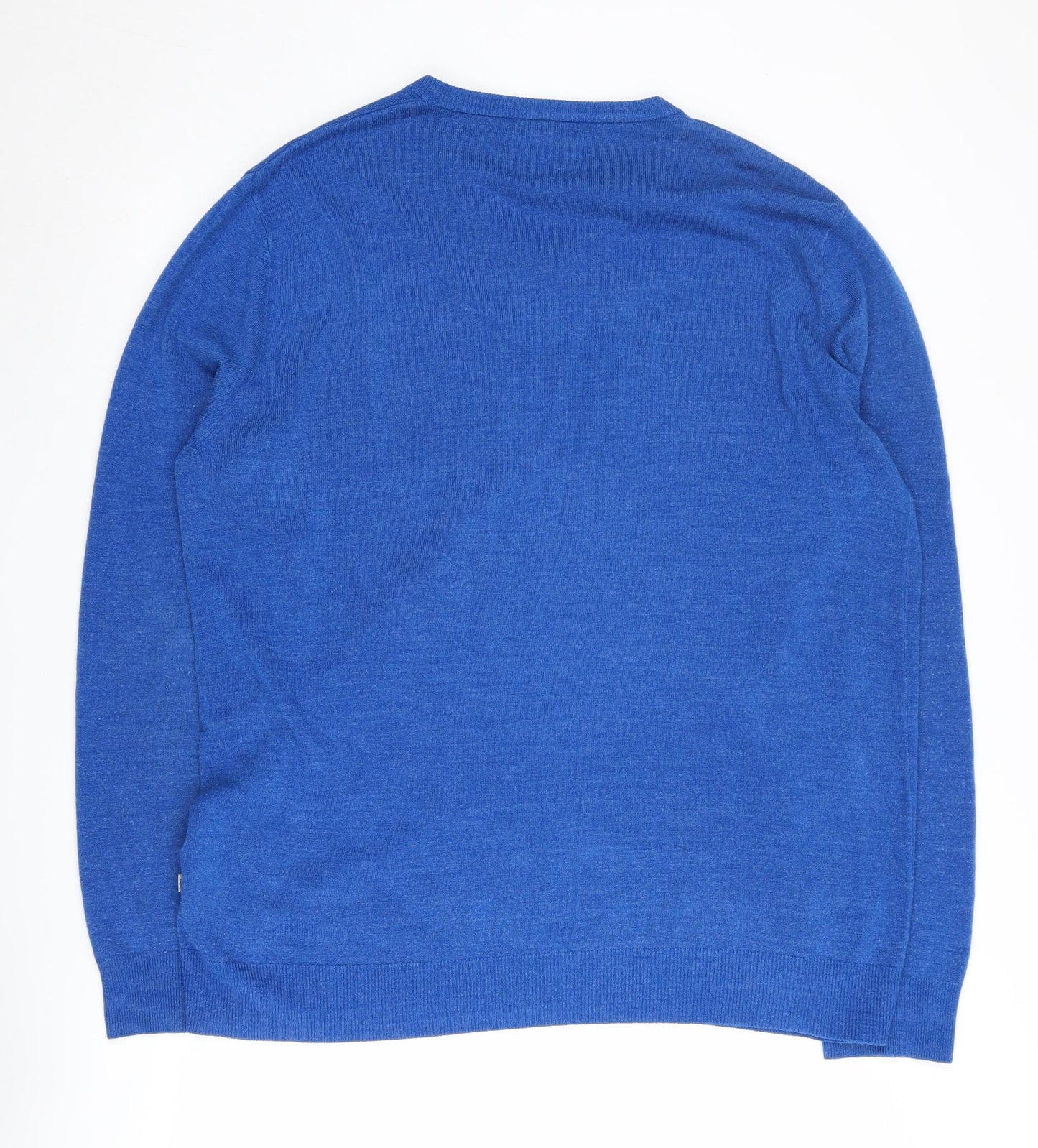 Morley Men's XL Blue V-Neck Pullover Jumper