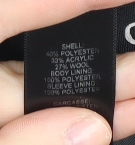 ASOS Men's Grey Slim Blazer, Size 38, Single-Breasted