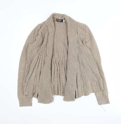 Womens UK Size S/M Remel London Beige Cardigan Jumper