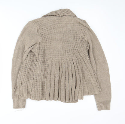Womens UK Size S/M Remel London Beige Cardigan Jumper