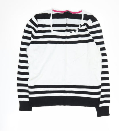 Womens UK Size 16 M&Co Black Pullover Jumper
