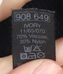Womens UK Size 16 M&Co Black Pullover Jumper