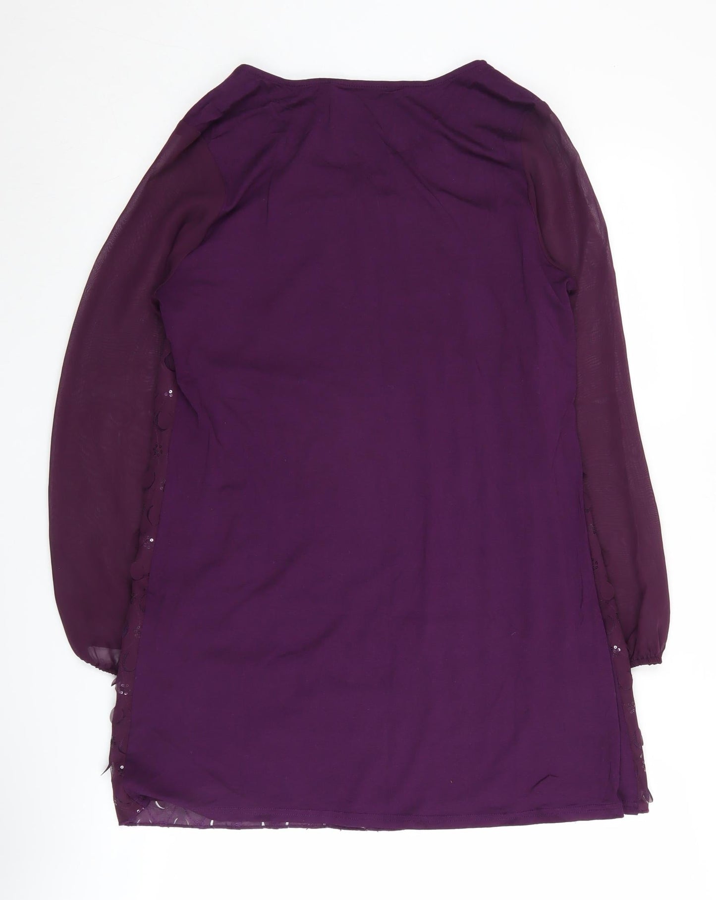 Womens UK Size 14 David Emanuel Purple Tunic Blouse