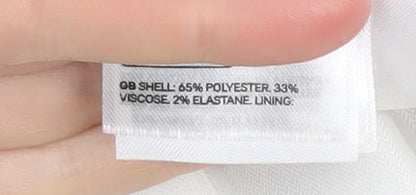 H&M Women's Grey Blazer UK 6, Regular Fit, Single-Breasted