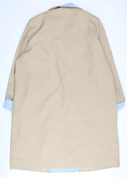 XIJIANGONI Women's Beige Trench Coat 5XL Relaxed Fit