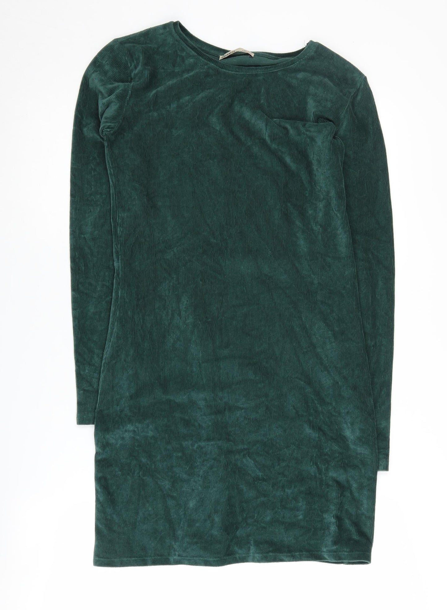 Pull & Bear Women's Green Bodycon Dress, Size L