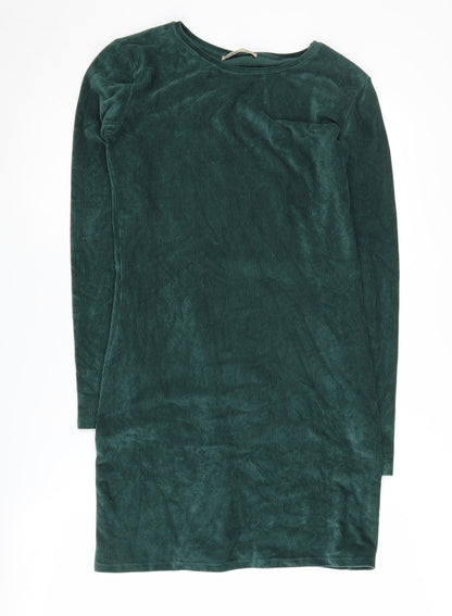 Pull & Bear Women's Green Bodycon Dress, Size L