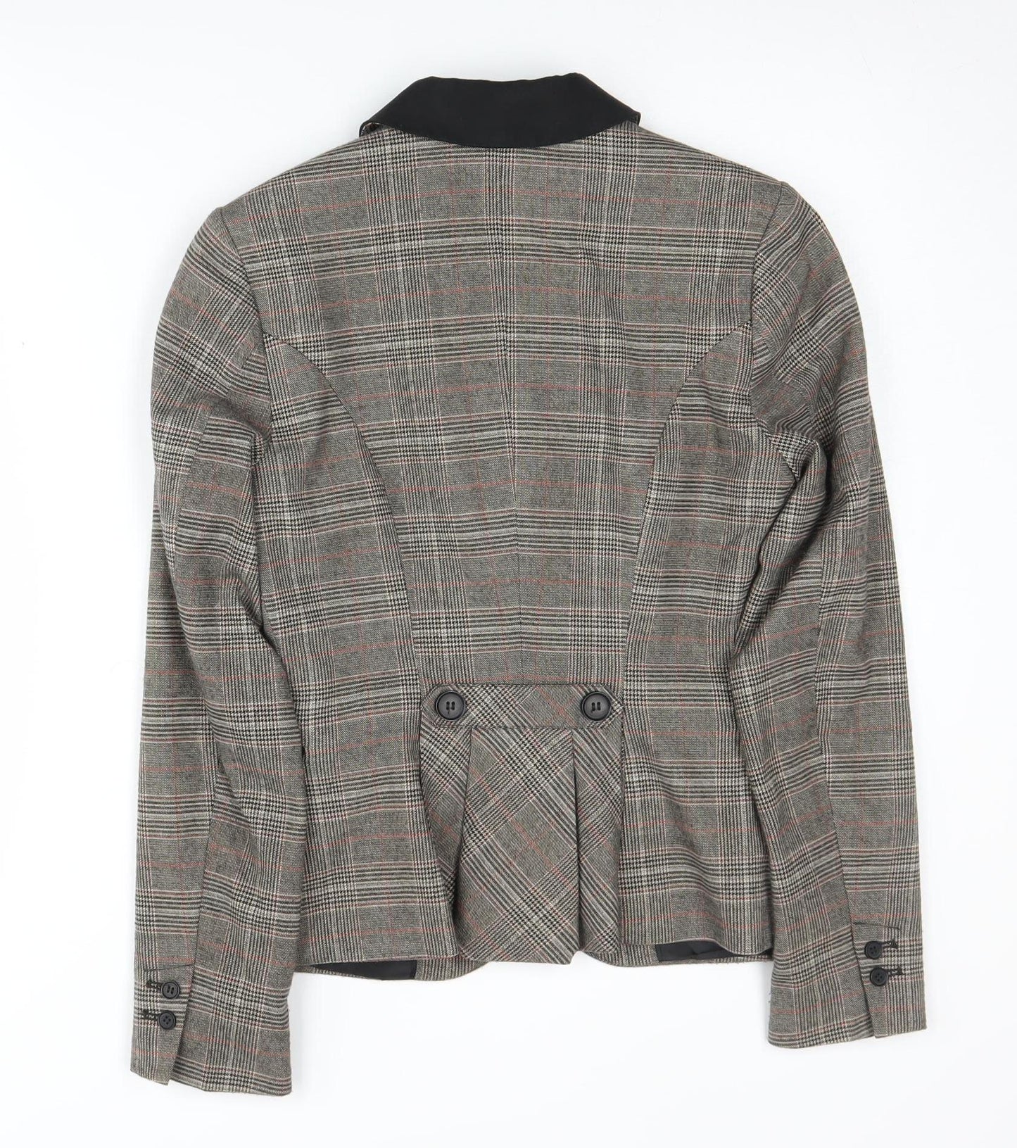 H&M Women's Check Blazer Multicoloured Size 6