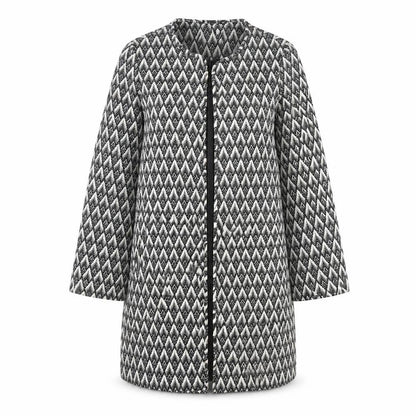Womens UK Size 10 H&M Black Overcoat