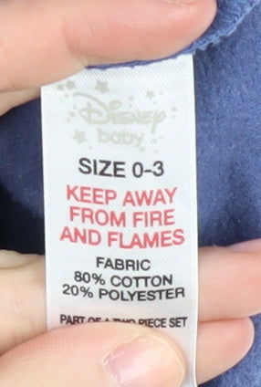 Disney Baby Blue Mickey & Pluto Jumper, 0-3 Months, Unisex