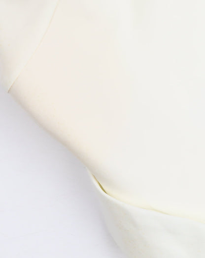 Boohoo Women's White Shawl Blazer Suit Jacket M