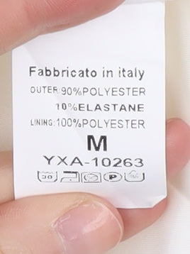 Boohoo Women's White Shawl Blazer Suit Jacket M