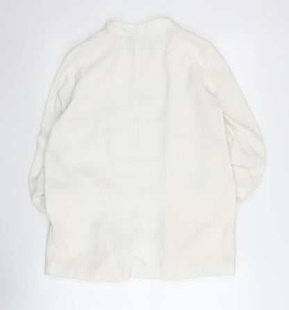 River Island Women's White Blazer Size 10