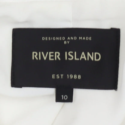 River Island Women's White Blazer Size 10