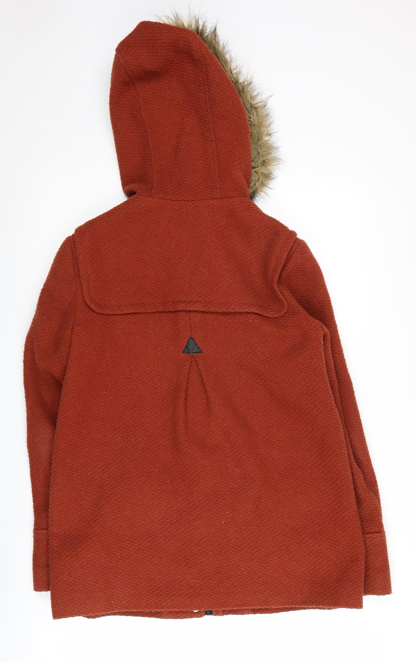 Womens UK Size 10 New Look Red Parka Coat