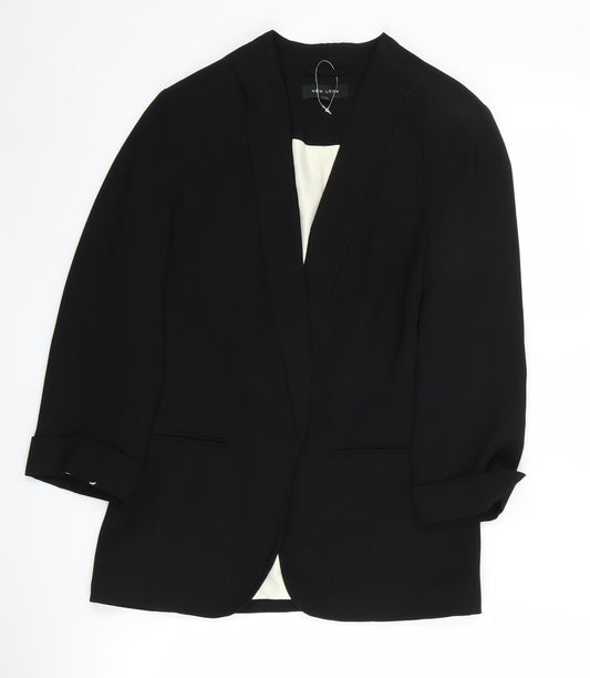 New Look Women's Black Suit Jacket Blazer Size 10