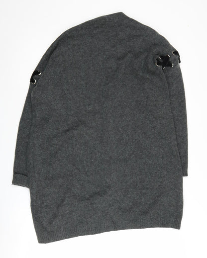 Womens UK Size 8 V by Very Grey Cardigan Jumper