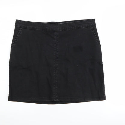 Dorothy Perkins Women’s Black Knee Length Pencil Skirt UK 14