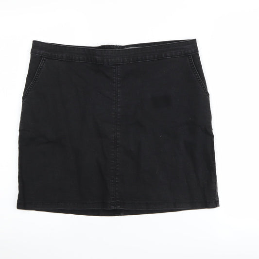 Dorothy Perkins Women’s Black Knee Length Pencil Skirt UK 14