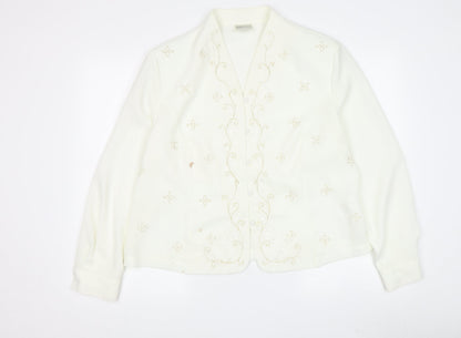 Womens UK Size 16 Eastex Ivory Basic Blouse