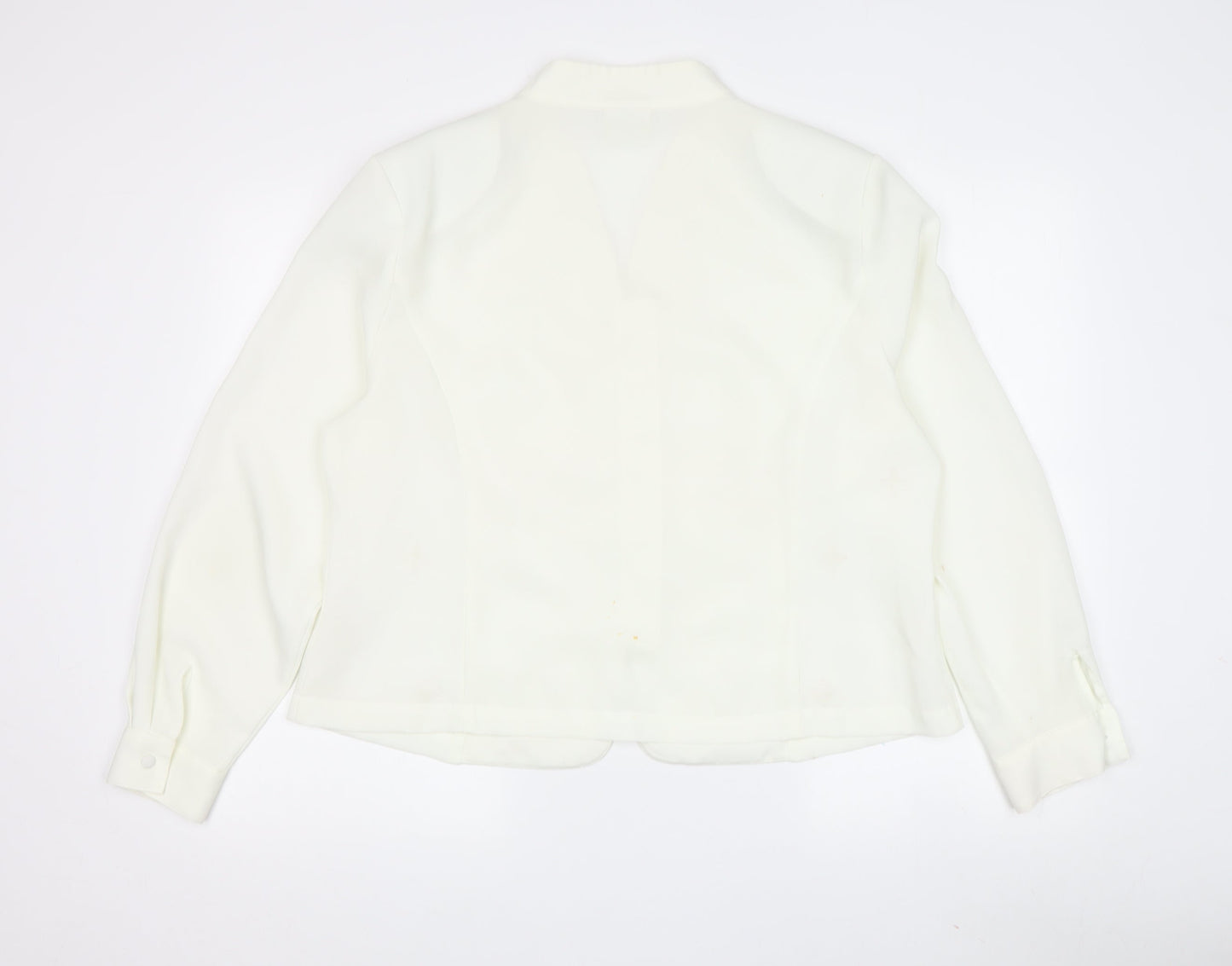 Womens UK Size 16 Eastex Ivory Basic Blouse