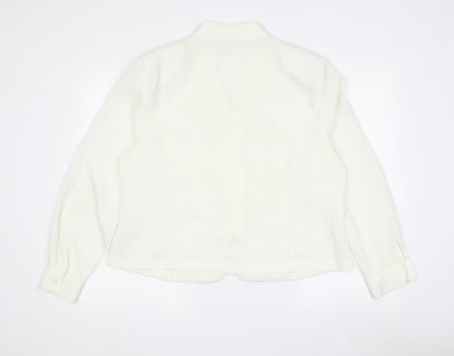Womens UK Size 16 Eastex Ivory Basic Blouse
