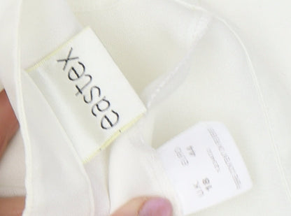 Womens UK Size 16 Eastex Ivory Basic Blouse