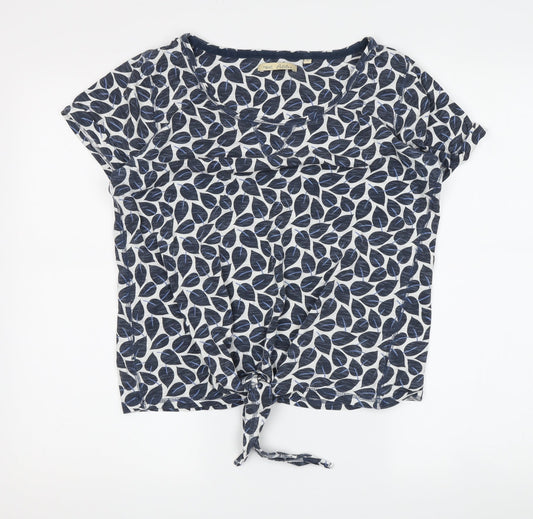 Womens UK Size 8 NEXT Blue Tunic Blouse