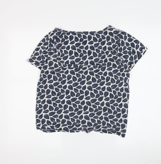 Womens UK Size 8 NEXT Blue Tunic Blouse