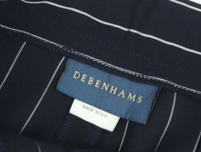 Womens UK Size 10 Debenhams Regular Fit BusinessCasual Black Trousers
