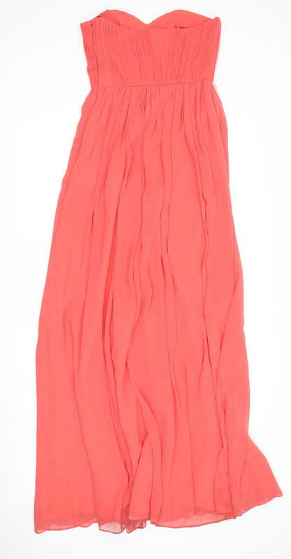 Coast Women’s Red Maxi Dress, Size 6, Strapless