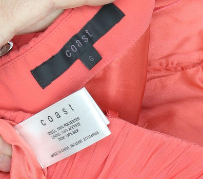 Coast Women’s Red Maxi Dress, Size 6, Strapless