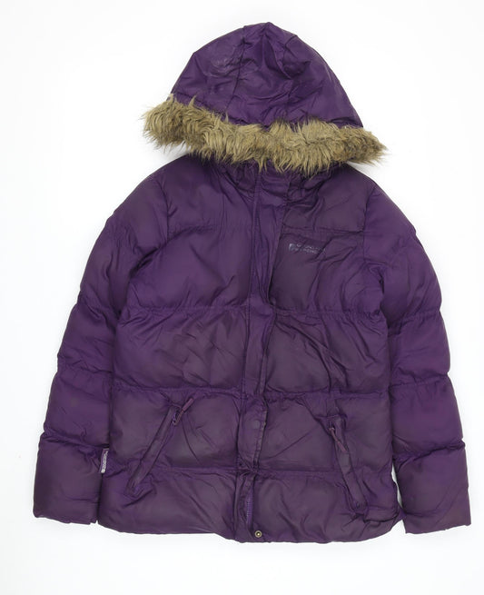 Mountain Warehouse Women's Purple Puffer Jacket, Size 14