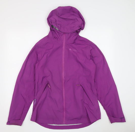 Mountain Warehouse Women's Purple Waterproof Rain Jacket Size 10