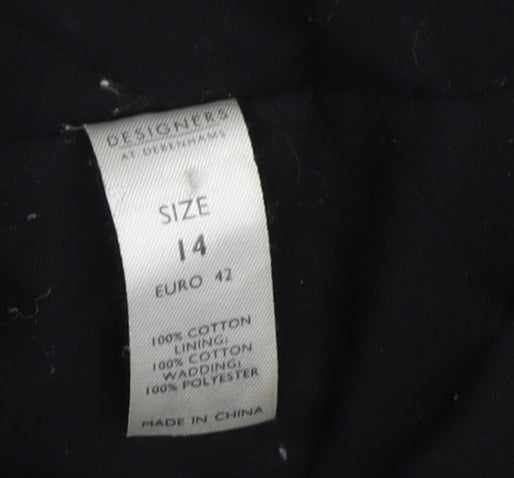 Rocha John Rocha Women's Black Parka Coat Size 14