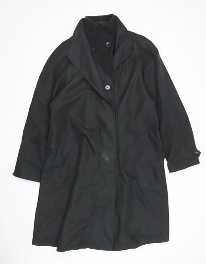 Womens UK Size S Dannimac Black Overcoat