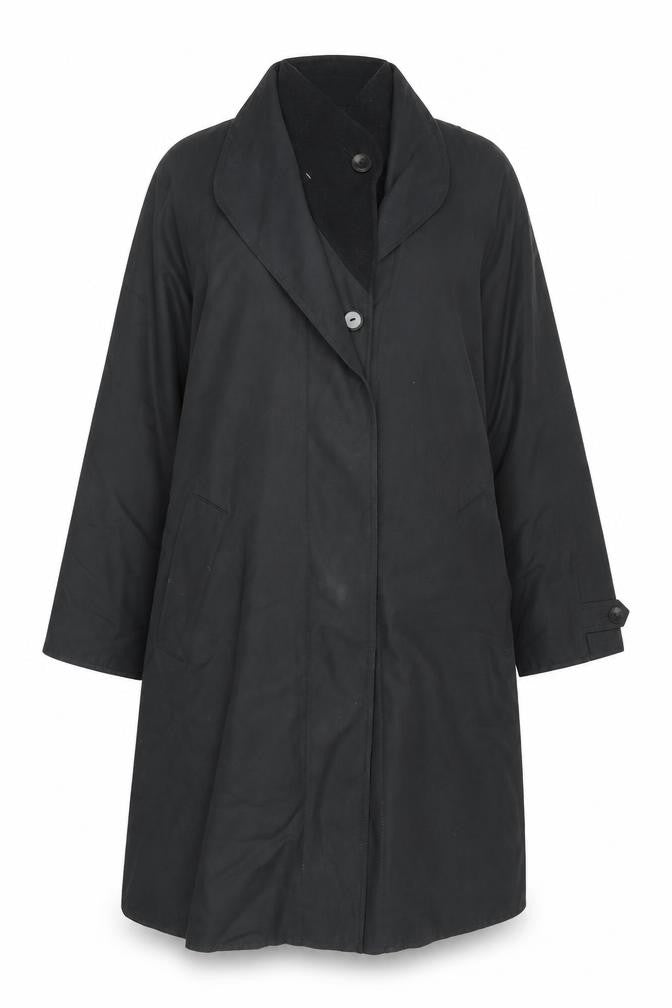 Womens UK Size S Dannimac Black Overcoat