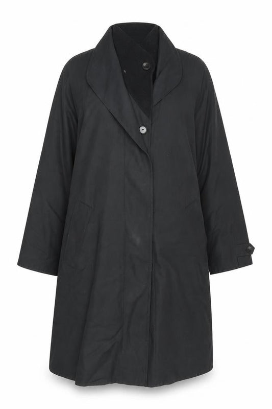 Womens UK Size S Dannimac Black Overcoat