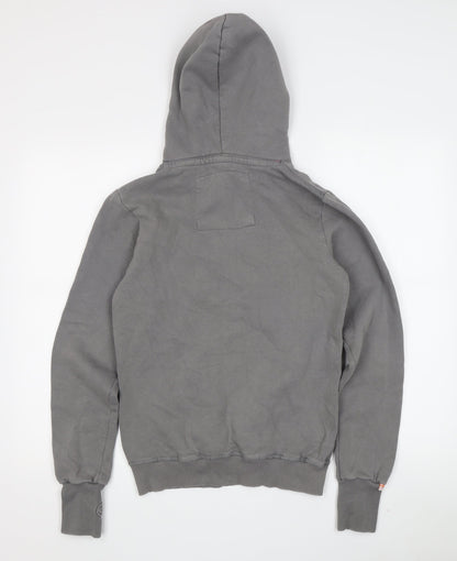 Superdry Women's Grey Pullover Hoodie, Size S, Casual