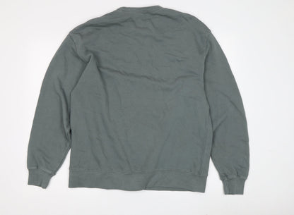 Zara Boys Green Crew Neck Pullover Sweatshirt 13-14 Years