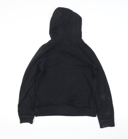 Nike Boys Black Pullover Hoodie, L, Fleece, Hooded