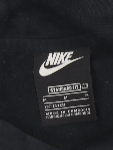 Nike Boys Black Pullover Hoodie, L, Fleece, Hooded