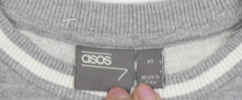 Mens UK Size XS ASOS Grey Pullover Sweatshirt