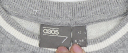 Mens UK Size XS ASOS Grey Pullover Sweatshirt